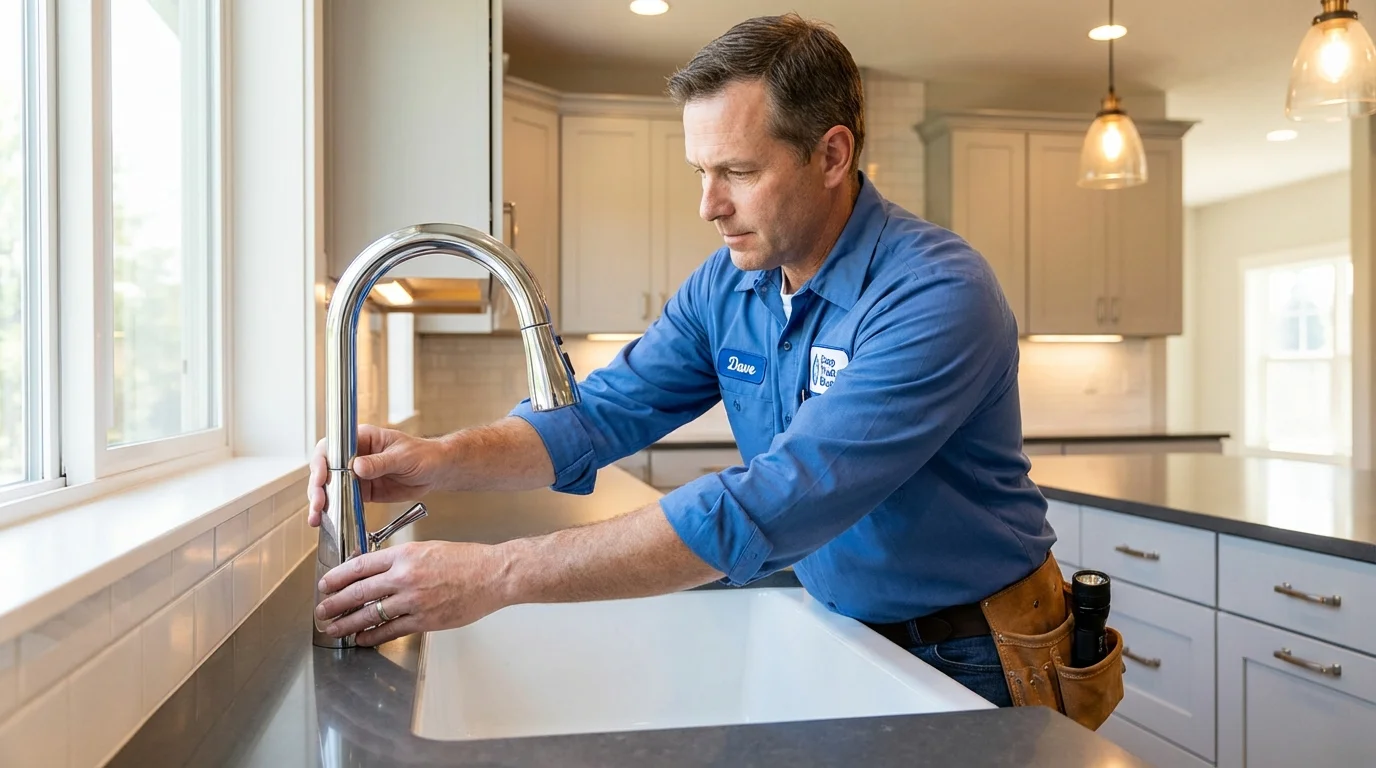 Kitchen faucet installation by Johns Plumbing LLC in Saint Louis