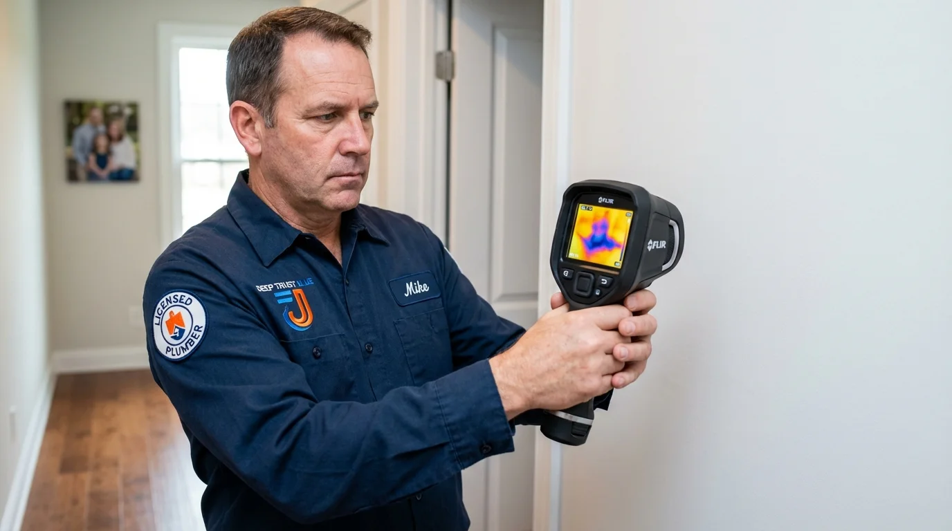 Thermal imaging leak detection by Johns Plumbing LLC in Saint Louis